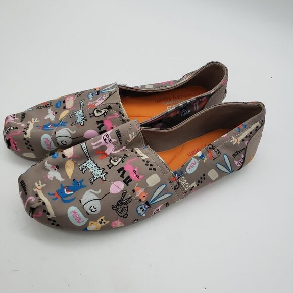 BOBS Animal Shoes Cats Dogs Foxes Bunnies Birds Women's Size US 9 EU 39 - Picture 4 of 7
